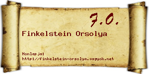 Finkelstein Orsolya névjegykártya